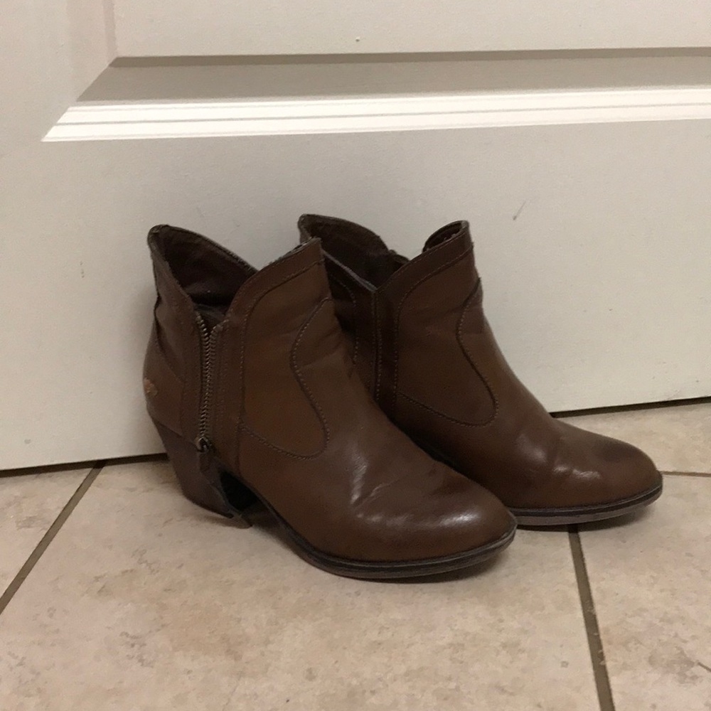Brown booties